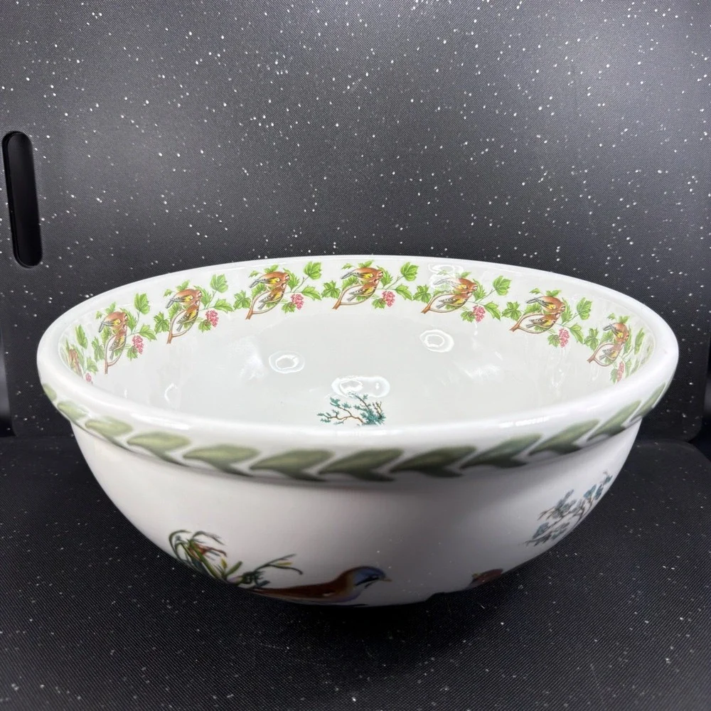 Portmeirion Birds of Britain Little Egret Large 11 inch Serving Mixing Bowl 1978
